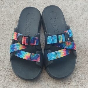 Chaco Kids Sandals Rainbow Tie-Dye Straps